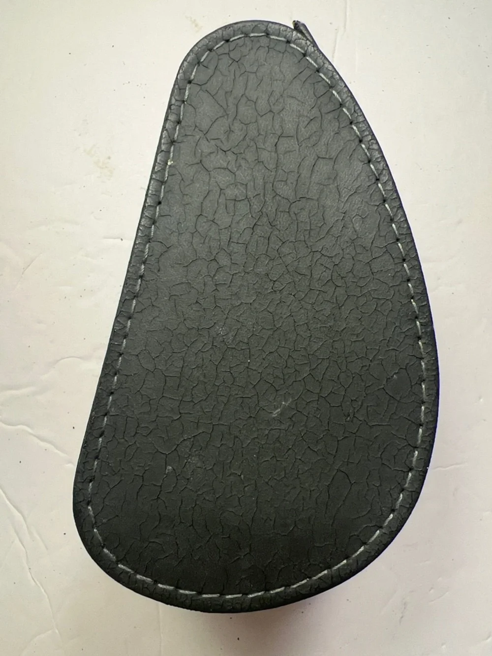 Vintage Movado Gray Textured Leather Watch Travel Case Empty , Used.